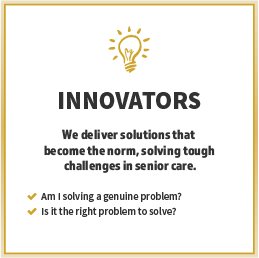 Company Value: Innovators